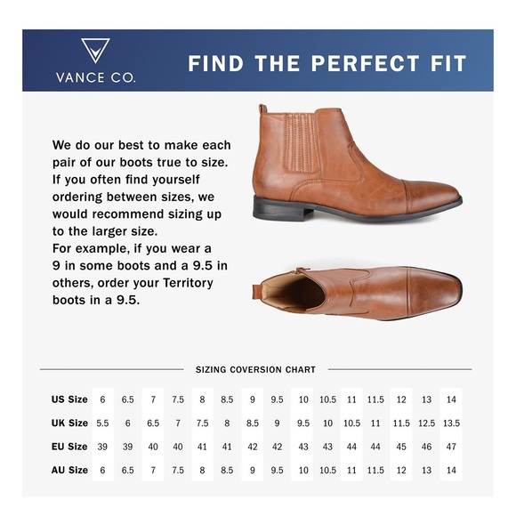 Vance Co Men’s Wide Chelsea Boots-10 Wide - Picture 7 of 8